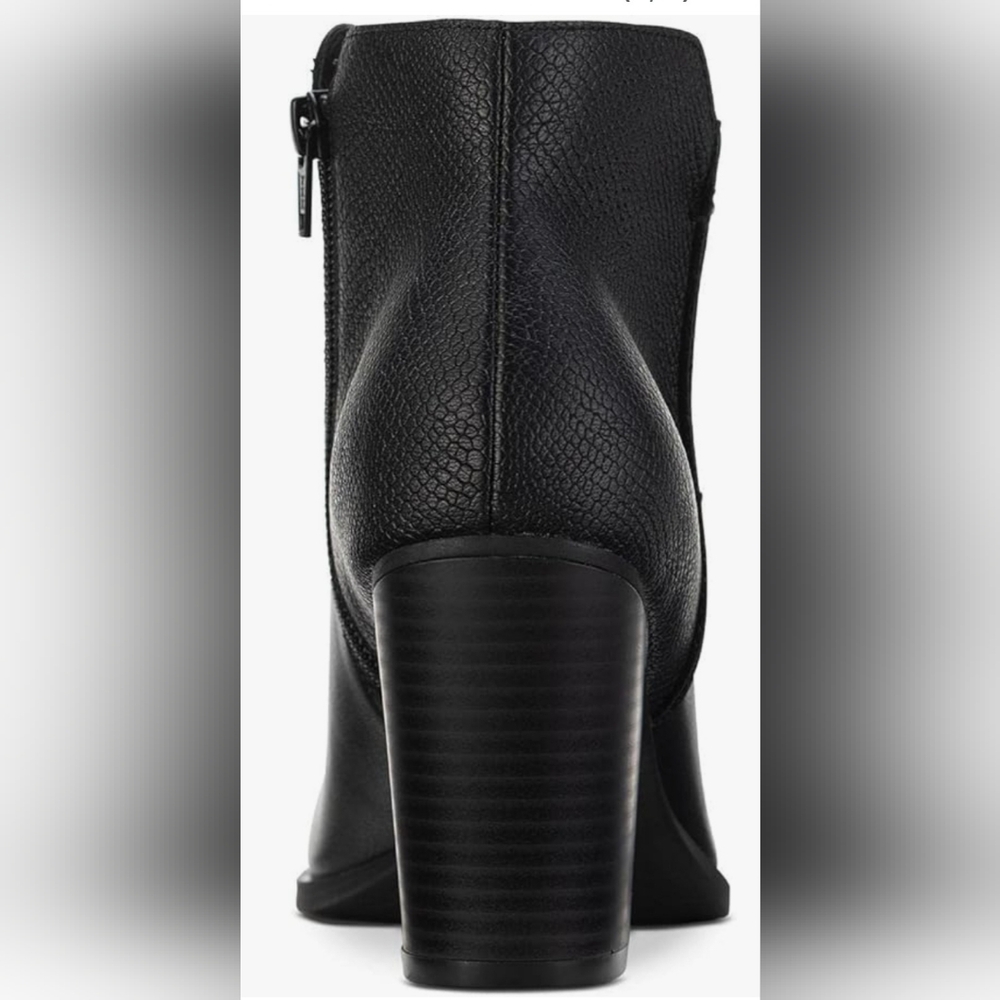 Sun + Stone Brand Black Faux Leather Ankle Boots Size 10 NEW - Picture 5 of 5